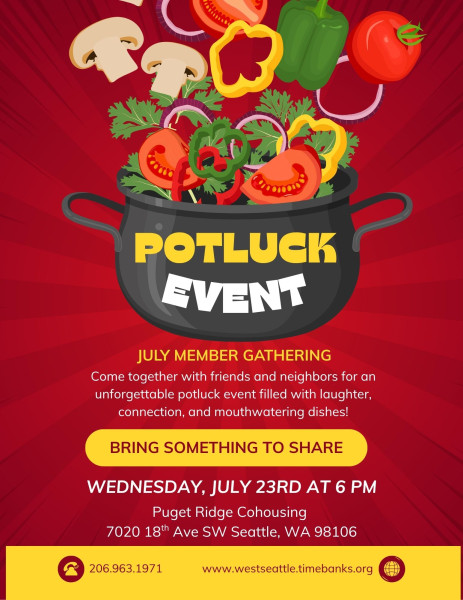 July Member Gathering & Potluck Dinner